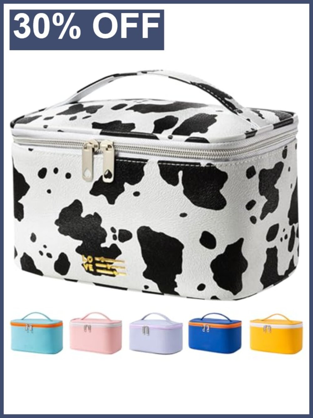 PU Leather Travel Makeup Bag Cosmetic Case for Women